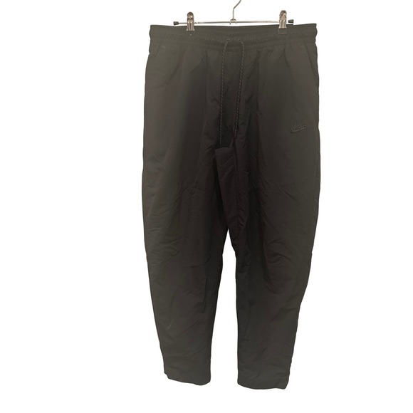 NEW Nike Mens L Black Woven Jogger Pants Windbreaker